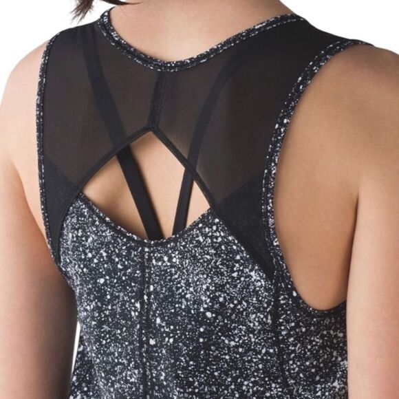 Lululemon Sculpt Tank Splatter White Black - Picture 4 of 14